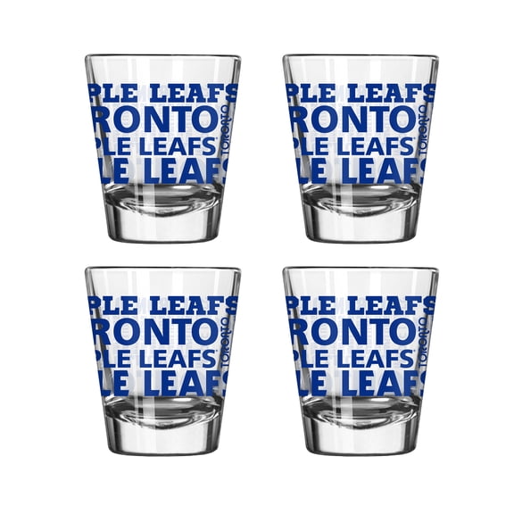 Logo Brands Toronto Maple Leafs 4-Pack 2oz. Shot Glass Set