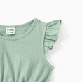 thumbnail image 3 of PatPat Family Matching Color Block Tee or Green Cami Top Spliced Tulle Strap Dress, 3 of 5