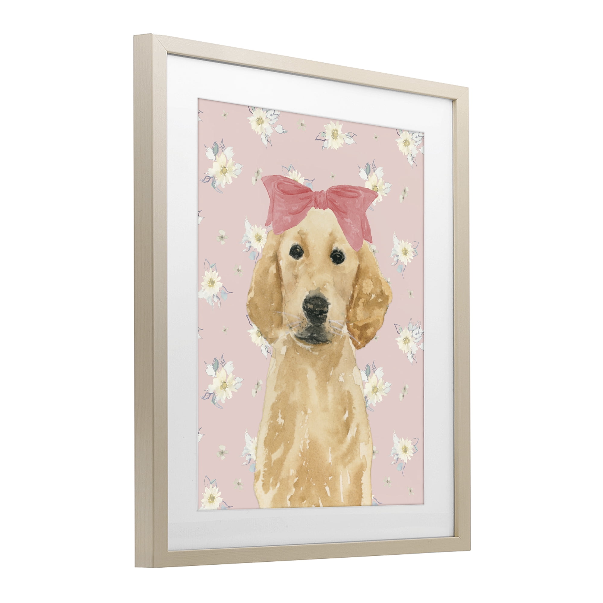 Stupell Industries Picture Ready Retriever Birch Framed Print Under Glass, design by Lucille Price
