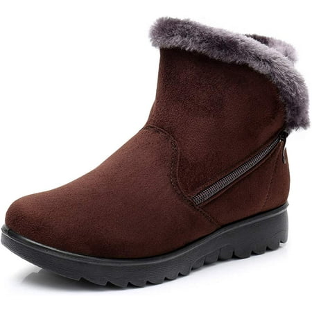 

Women s Winter Warm Side Zipper Snow Boots