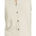 thumbnail image 5 of INSPIRE CHIC Women's Lightweight Sweater Crewneck Button Down Long Sleeve Cardigan L Beige, 5 of 6