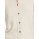 thumbnail image 5 of Suéter ligero de mujer Inspire Chic, con cuello redondo, botones, manga larga, color beige, 5 of 6