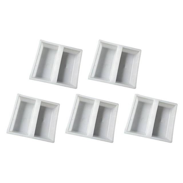 Almencla 5 Pièces Allée Pavage Moule Béton Chemin Jardin Marche Maker Moule DIY