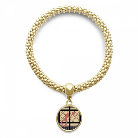 china sports football goalkeeper en chain bracelet pendant jewelry hand ornament