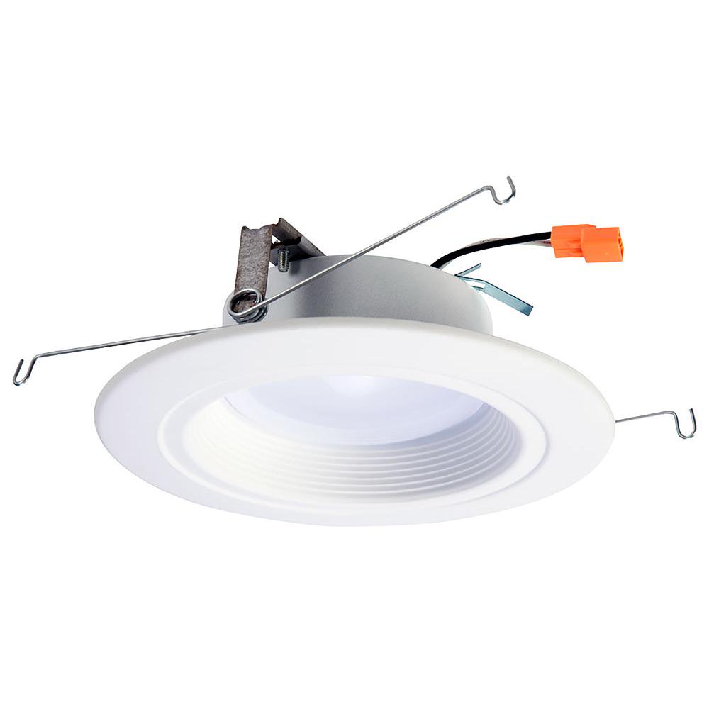 Halo RL 5 in. and 6 in. White Integrated LED Recessed Ceiling Light Fixture Retrofit Downlight