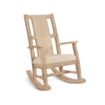 thumbnail image 2 of Pemberly Row Mahogany Rocking Chair with Cushion Seat & Back in Blue, 2 of 2