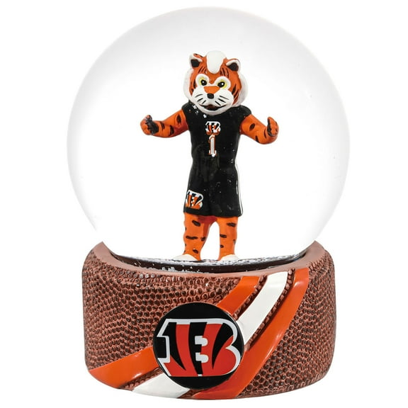 Cincinnati Bengals 100mm Mascot Glass Water Globe