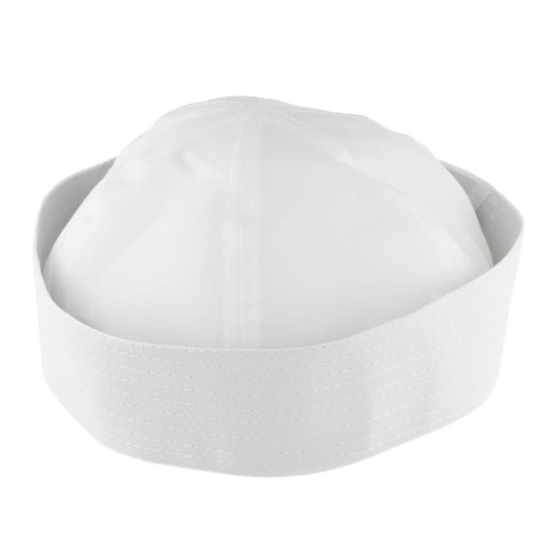 Sombrero de Blanco Gorro de Disfraces Juego de Rol para Adultos - Blanco, Niño SM SunniMix Sombreros de marinero blancos