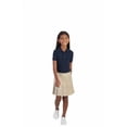 thumbnail image 4 of French Toast Girls School Uniform Short Sleeve Picot Collar Interlock Polo Shirt, 4 of 5