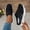 Black, variant on Women's Mesh Slip-On Mule Sneakers, Closed Toe Breathable Backless Slippers, Thick Wedge Sole Comfort Casual Shoes, Indoor & Outdoor Summer Slides