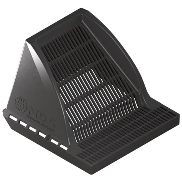 12 in. Downspout Defender Black Polyethylene Square Drain Grate - Pack of 4