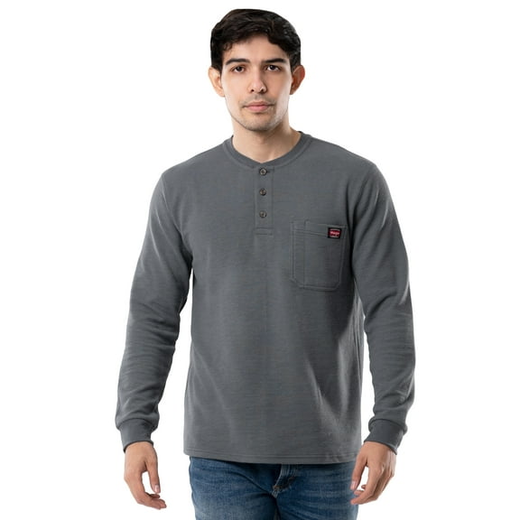 Workwear Wrangler Henley Ls Tee