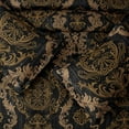 thumbnail image 5 of Dintszyayue Black 7Pcs Comforter Set Queen Size,Gold Damask Texture Bed in a Bag Microfiber Adult(90"x90"), 5 of 7