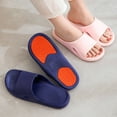 thumbnail image 2 of Non-slip slippers for the elderly female pregnant women Summer home indoor bathroom bath non-slip slippers for men-Dark Blue-47-48, 2 of 5