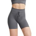 thumbnail image 1 of SAYOO - Calzoncillos de yoga para mujer, cintura elástica con cordón, pantalones cortos de punto ajustados SAYOO  Sexy, 1 of 6