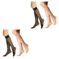 thumbnail image 3 of Dalazy 6a Ensemble de 2 Chaussettes en Nylon Doux pour Femmes Restez Confortable et Chic 2Set, 3 of 6