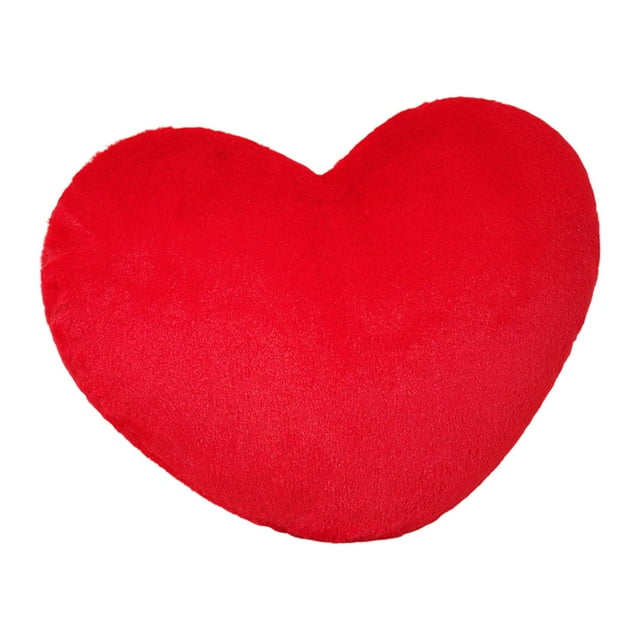 Cojín decorativo en forma de corazón, cojín de noche transpirable, adorno para sofá rojo