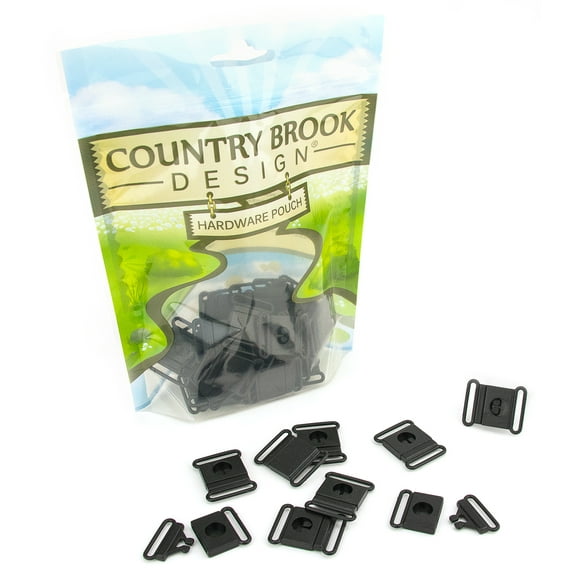 50 - Country Brook Design® 3/4 inch Breakaway Center Release Plastic Buckle