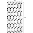 thumbnail image 2 of Small Stall Black White Geometry Shower Curtain Geometric Abstract Minimalist Modern Contemporary 36Wx72H Inch Simple Classy Neutral Fabric Decor Bathroom Polyester Waterproof 7 Pack Hooks, 2 of 6