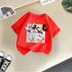 thumbnail image 4 of Camiseta de algodón animada de verano para niños de la familia Disney, linda camiseta de dibujos animados soleados para niño y niña, ropa informal de moda para niños, 4 of 4