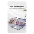 thumbnail image 2 of Étui Clavier Support Intelligent Étui Couverture Tablette Couverture Clavier Folio Étui Clavier pour IPad Air IPad Pro Tablette Violet, 2 of 5