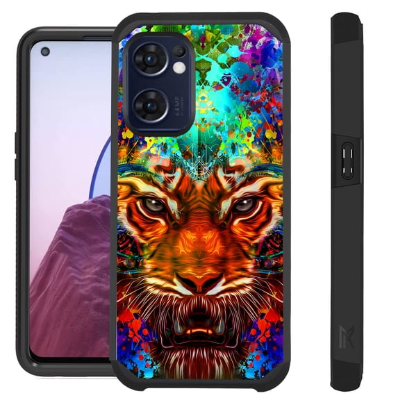 Compatible with OnePlus Nord N300 5G Hybrid Fusion Guard Phone Case Cover (Fantasy Tiger FF)
