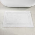 thumbnail image 6 of Cotton Solid 2-Piece White Highly Absorbent Non-Slip Backing Bath Rug Set by Superior, 6 of 9
