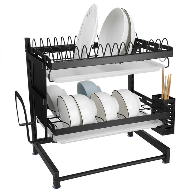 Octpeak Kitchen Dish Rack Waterproof Stainless Steel Bowl Drying Storage Shelf Organizer Dish Rack Dish Drain Rack Walmart Com Walmart Com