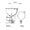 thumbnail image 2 of Anonymous 15x18 Black Ornate Wood Framed with Double Matting Museum Art Print Titled - Kettle drum Diagram, 2 of 4