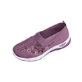 thumbnail image 2 of Orthopedic Shoes for Women,Women Wide Width Breathable Walking Comfortable Slip on Sneakers,Non Slip Arch Support Slip on Shoes Purple 6, 2 of 7