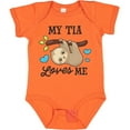 thumbnail image 3 of Inktastic My Tia Loves Me with Sloth and Hearts Boys or Girls Baby Bodysuit, 3 of 5