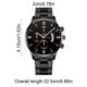 thumbnail image 3 of Reloj de cuarzo de moda para hombre, diseño calado, caja de aleación, correa de cuero, reloj de pulsera informal de negocios, reloj de aleación., 3 of 6