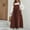 Brown, variant on Ayolanni Ankle-Length Going Out Dresses for Women Beige Pinafore Pinafore Solid Plus Size Dresses Teen Girl Dresses 2x