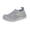 Gray, variant on Kids Mesh Walking Shoes, Breathable Lightweight Sneakers for Unisex Kids, Non-Slip Hook-and-Loop Gray,Size 8