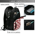 thumbnail image 6 of Wukai Cute Red Crab Travel Laptop Backpack: Business Water-Resistant Bag with USB Charging Port, Ideal College Backpack for Men & Women, 6 of 6