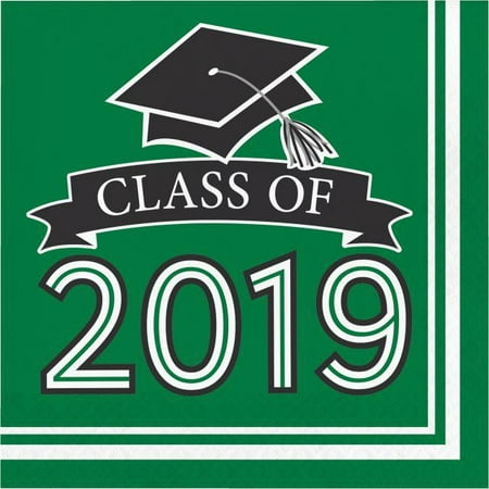 Creative Converting Class Of 2019 Napkins, 36 ct (Best Reusable Nappies 2019)