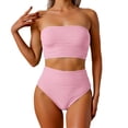 thumbnail image 1 of Riforla Womens Swimsuits Tankini Swimwear Set for Beach with Removable Straps and Pattern Design Two Piece Comfortable Bathing Suits for Women Pink XXL, 1 of 5