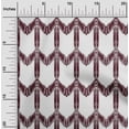 thumbnail image 1 of oneOone Tissu Popeline de Coton Chevron Imprimé Ikat Tissu de Couture BTY 42 Pouces de Large, 1 of 1