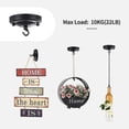 thumbnail image 5 of Vintage Ceiling Rose Hook Plate Holder Chandelier Lamp Light Fitting Roof 2pcs Banmo, 5 of 5