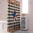 thumbnail image 4 of Farmhouse Star 4th of July Shower Curtain, Happy Independence Day Shower Curtain Set with Hooks, Spring Summer Waterproof Fabric Shower Curtains for Bathroom Decor, 36x72 Inch Bath Curtain, 4 of 6