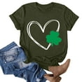 thumbnail image 2 of QIPOPIQ T-Shirts à Manches Courtes pour Femmes Col Rond T-Shirts de la Saint-Patrick T-Shirt Trèfle de la Saint-Patrick T-Shirt Vert T-Shirts Chanceux T-Shirts de Vacances T-Shirts Graphiques Offres, 2 of 3