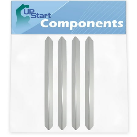 4-Pack BBQ Grill Heat Shield Plate Tent Replacement Parts for Weber 3751001 - Compatible Barbeque Stainless Steel Flame Tamer  Guard  Deflector  Flavorizer Bar  Vaporizer Bar  Burner Cover 24 1/2
