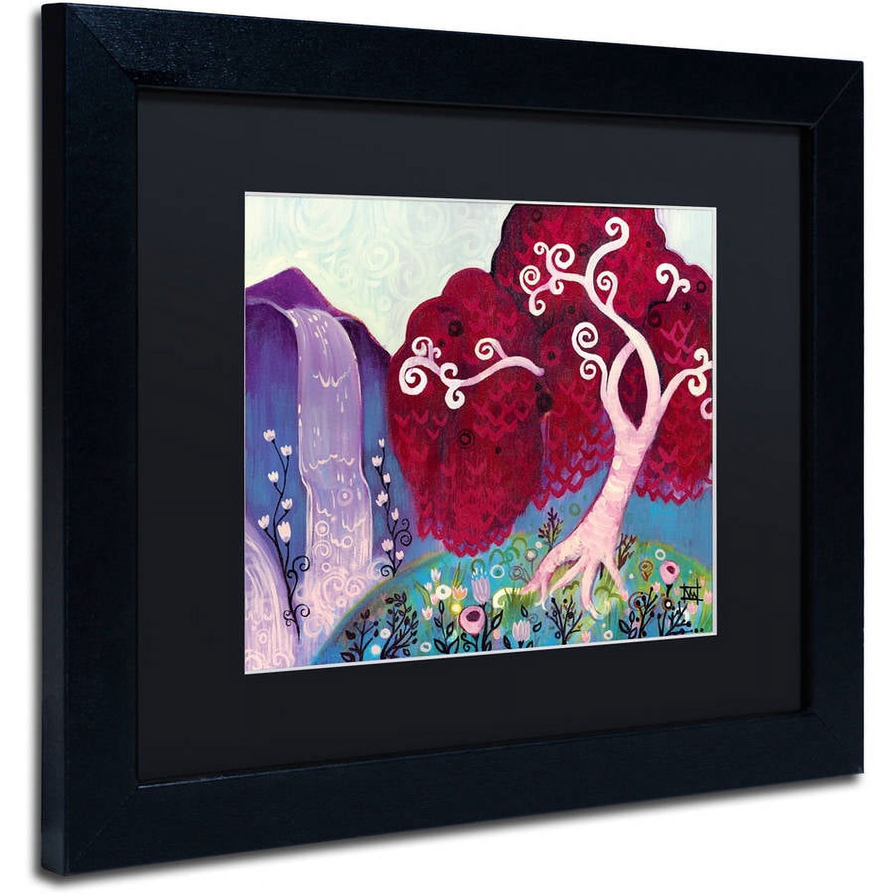 Trademark Fine Art "31" Canvas Art by Natasha Wescoat, Black Matte, Black Frame
