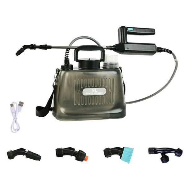 Pulverizador eléctrico JShteea 5L Varilla Telescópica automático gris