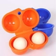 thumbnail image 5 of Portable Carry Eggs Container Holder Storage Box Case Folding for Outdoor Camping (Orange), 5 of 5