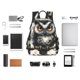 thumbnail image 4 of Easygdp Whimsical Owl On Branch para Easygdp Yak - Mochila Casual Ligera y Resistente para Viaje y Senderismo para Hombres y Mujeres, 4 of 7