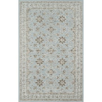 Momeni Valencia Hand Tufted Wool and Viscose Blue Area Rug 2' X 3'