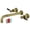 Antique Brass, variant on Kingston Brass KS8020DKL Kaiser Two-Handle Wall Mount Roman Tub Faucet, Matte Black