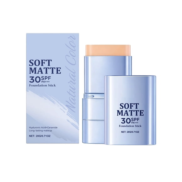 Ladies Soft Matte Stick 5 en 1 Corrector hidratante ligero FPS 30 PA++ Barra de maquillaje La barra de maquillaje con un pincel puede cubrir defectos muchas veces Mantener una base
