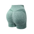 thumbnail image 6 of Women's High Waisted Stretchy Denim Bermuda Shorts Compression Yoga Breathable See Through Fitness Enhancing Trendy Casual Shorts S-2XL, 6 of 7